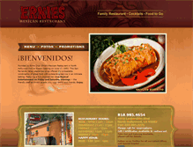 Tablet Screenshot of erniesnoho.com